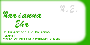 marianna ehr business card